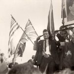 1944 - Nicolae Ceauşescu pe 30 august 1944 la intrarea Armatei Roşii în Bucureşti Fototeca online a comunismului românesc cota 12-1944