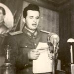 1950 - Devenit peste noapte general maior Nicolae Ceauşescu vorbeşte la Ateneu pe 9 mai 1950 Fototeca online a comunismului românesc cota 2-1950