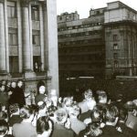 1968 - Nicolae Ceauşescu îşi ţine discursul prin care condamnă invazia sovietică din Cehoslovacia Fototeca online a comunismului românesc