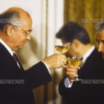 1989 - Nicolae Ceauşescu şi Mihail Gorbaciov la Bucureşti Sursa World Press Photo Archive