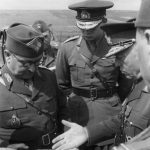 1941 mareşalul Ion Antonescu pe frontul de est împreună cu regele Mihai